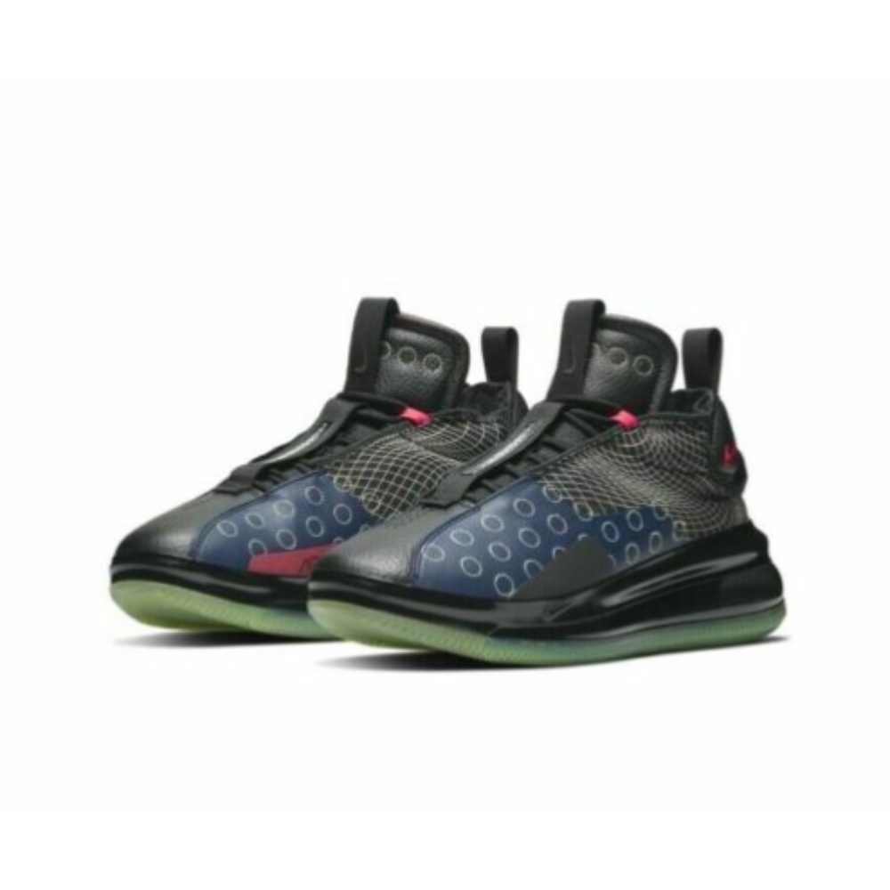 Nike AIR MAX 720 WAVES Blue Void Red Mens Sneakers - Picture 3 of 11